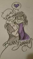 Snuggling the Bunny